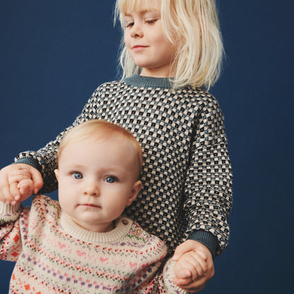 Wheat Baby Jacquard Pullover Olga "Multi"