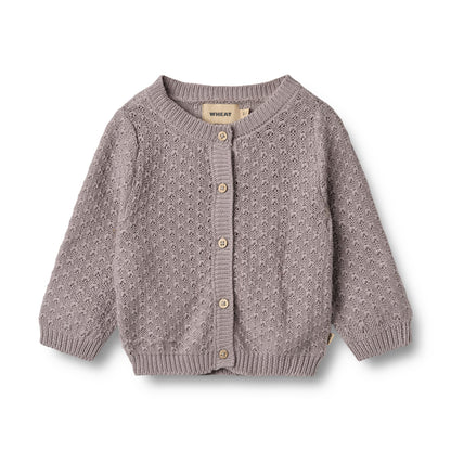 Wheat Cardigan Magnella "Dusty Purple"