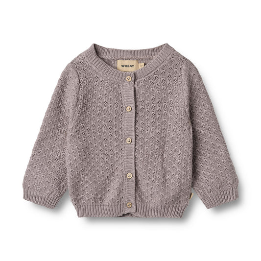 Wheat Cardigan Magnella "Dusty Purple"