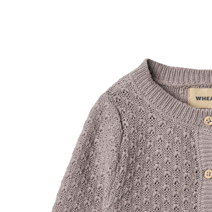 Wheat Cardigan Magnella "Dusty Purple"