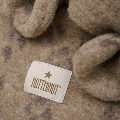 Huttelihut Schlupfmütze aus Wollfleece mit Bärchenohren "Etherea"