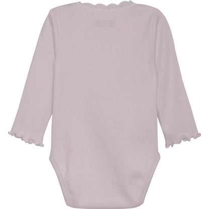 Huttelihut gerippter Langarmbody - Cloud Gray