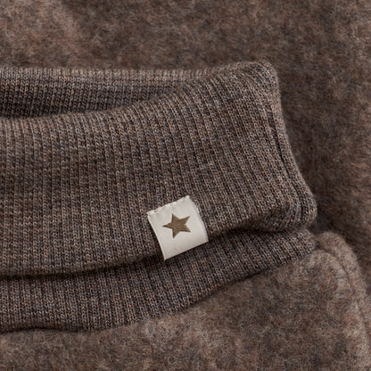 Huttelihut Wollfleecehose "Brown Melange"