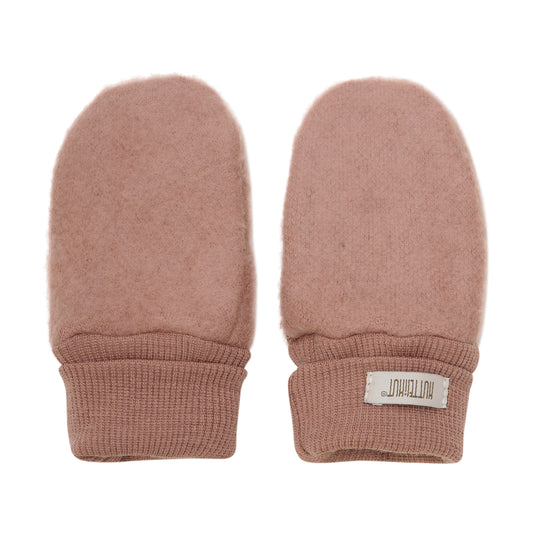 Huttelihut Fäustlinge aus Merinowollfleece "Burlwood"