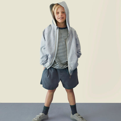 Gray Label Shorts mit Knöpfen "Blue Grey"