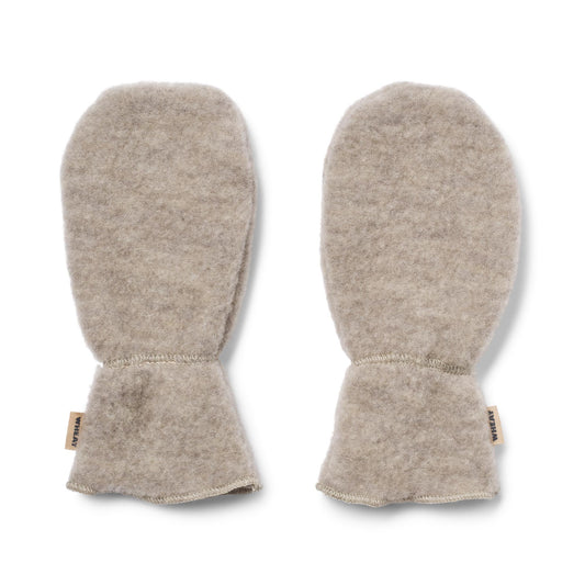 Wheat Baby Fäustlinge Jay aus Wollfleece "Khaki Melange"