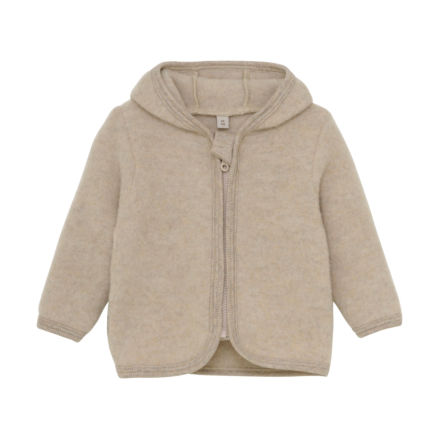 Huttelihut Wollfleecejacke "Camel Melange"