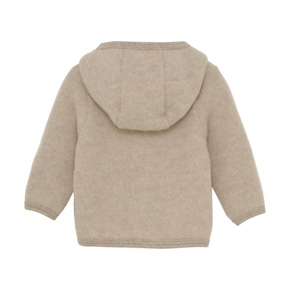 Huttelihut Wollfleecejacke "Camel Melange"