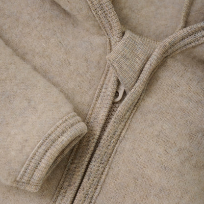 Huttelihut Wollfleecejacke "Camel Melange"
