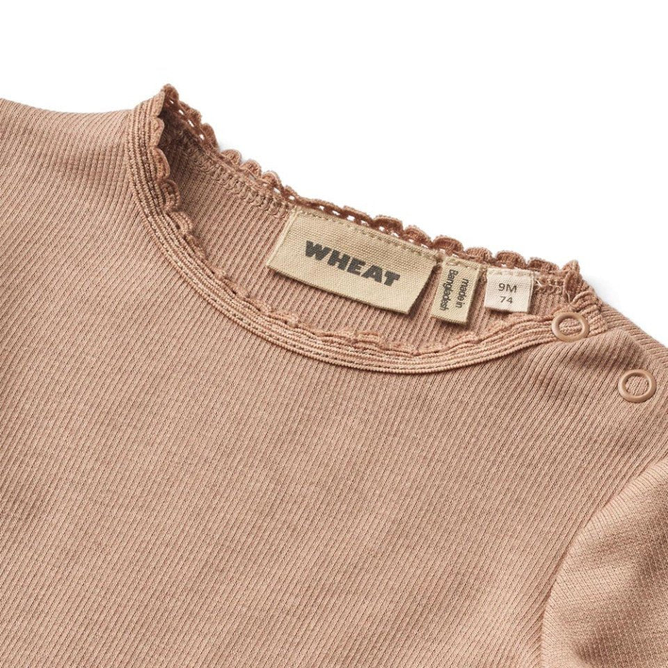Wheat Langarmshirt Reese Nougat Rose