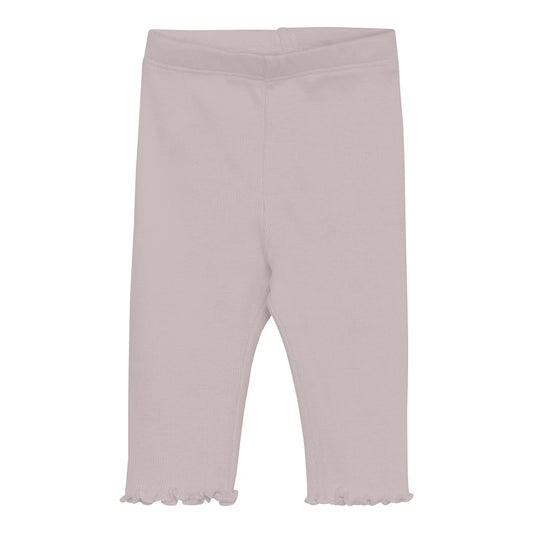 Huttelihut gerippte Leggins mit Rüschen - Cloud Gray