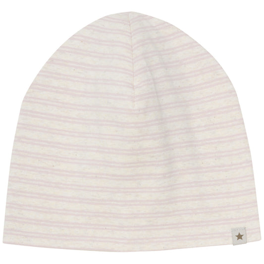 Huttelihut gestreifte Mütze Baby- Sepia Rose