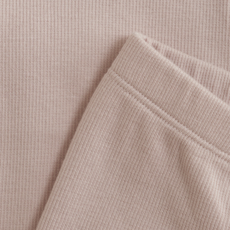 Huttelihut gerippte Leggins - Sepia Rose