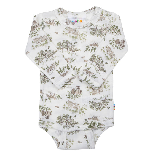 Joha Langarmbody aus Wolle-Seide "Off White"