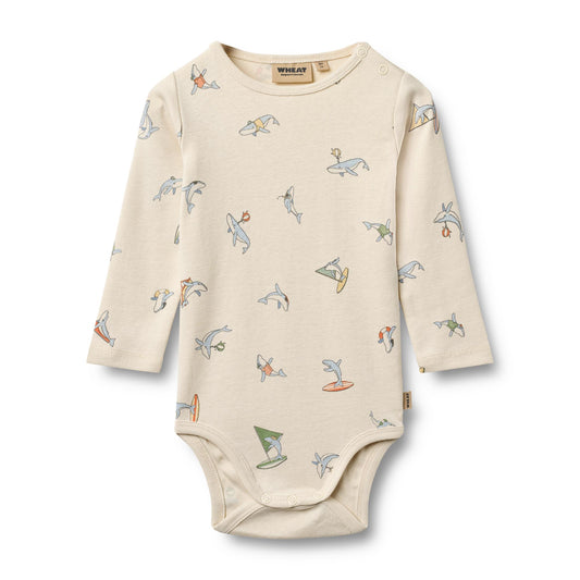 Wheat Body L/S Freddie – Whale Friends