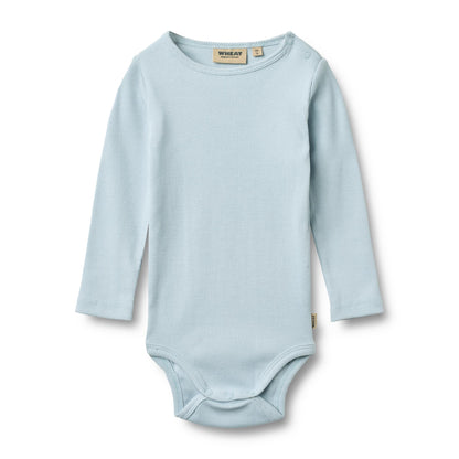 Wheat Rippstrick Body Spencer "Summer Sky"