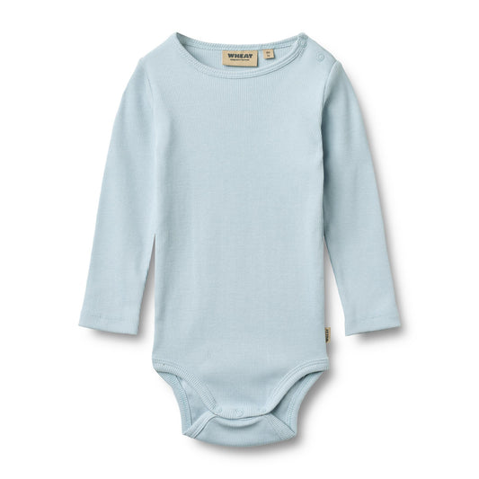 Wheat Rippstrick Body Spencer "Summer Sky"