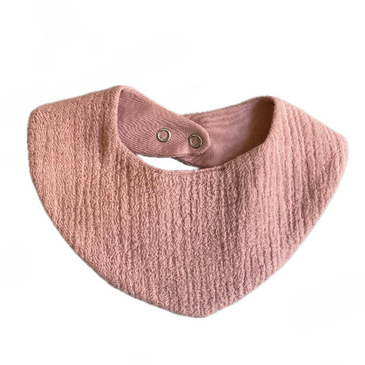 Huttelihut Musselin Lätzchen - Ash Rose