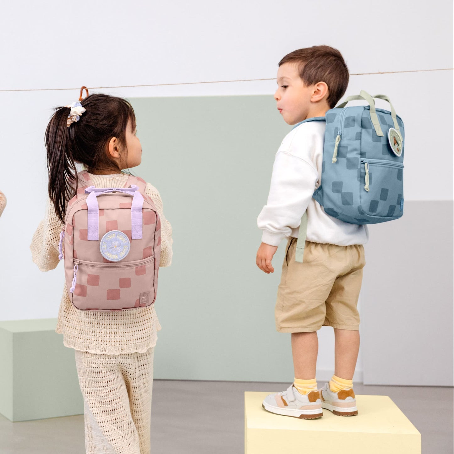 Lässig Mini Square Backpack Party "Blau" & "Rosa"