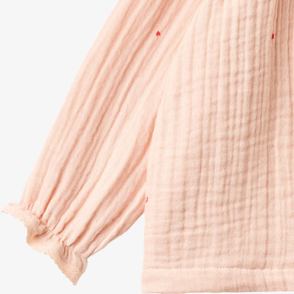 Wheat luftige Musselinbluse Merle "Powder Hearts"