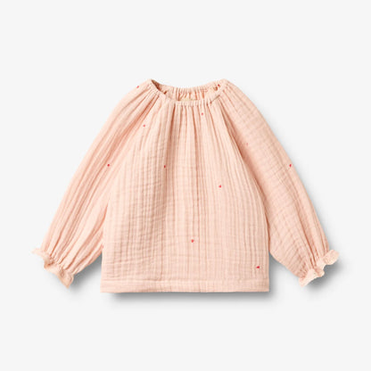 Wheat luftige Musselinbluse Merle "Powder Hearts"