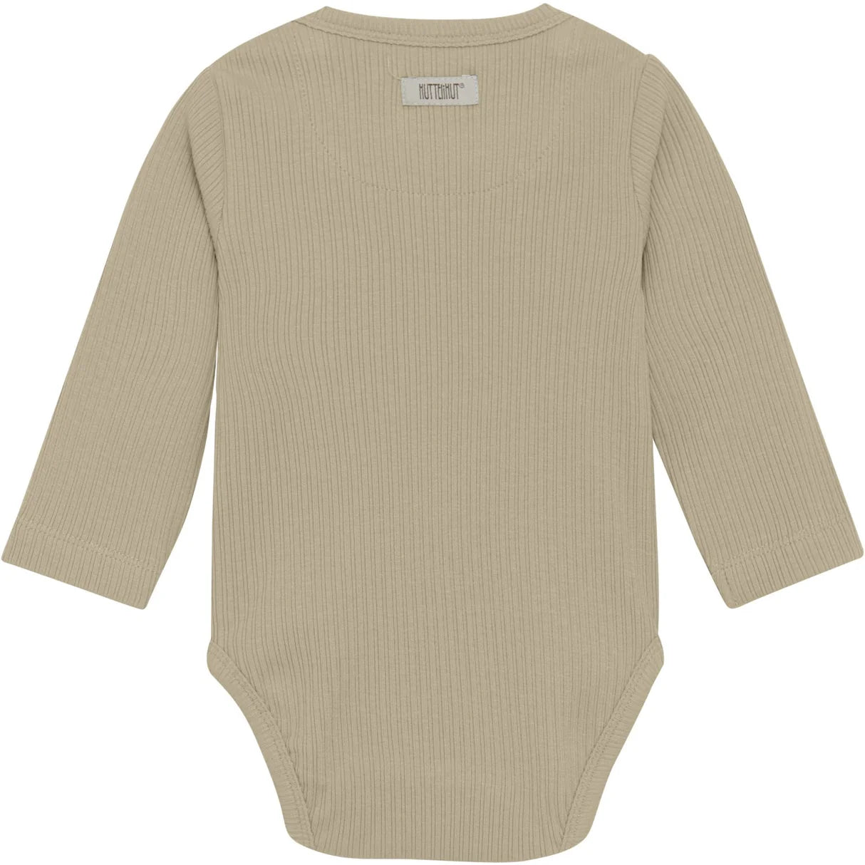 Huttelihut gerippter Langarmbody - Irish Cream