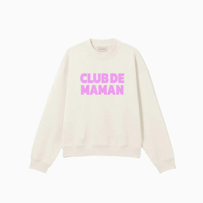 Famvibes Sweater „Club de Maman“ Beige Pink