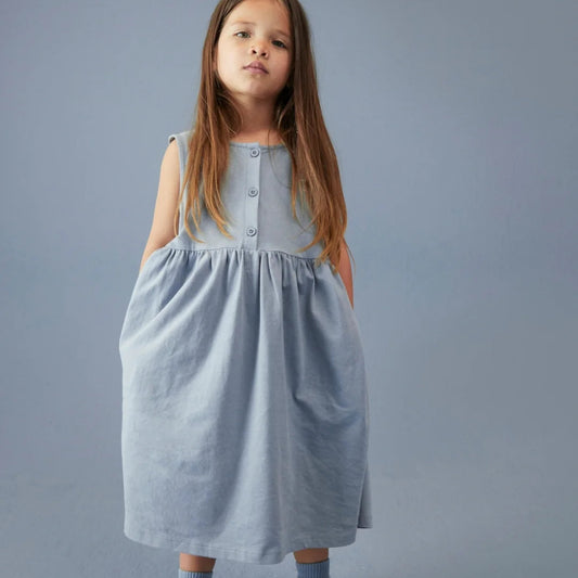 Gray Label Ärmelloses Kleid "Stone Grey"