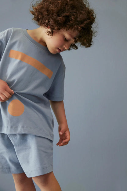 Gray Label Oversized T-Shirt "Stone Grey - Melon"