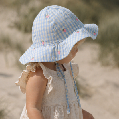 Flöss Sonnenhut Mille "Sky Berry Gingham"