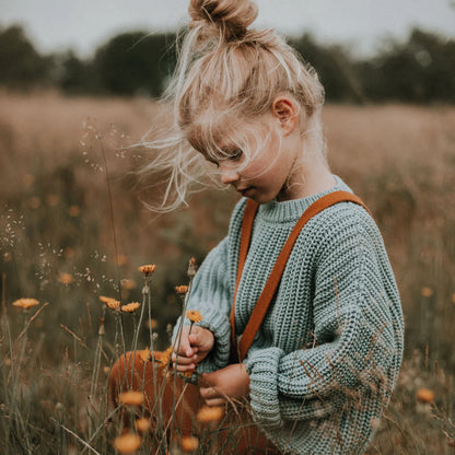 Yuki Chunky Knitted Sweater - Ocean