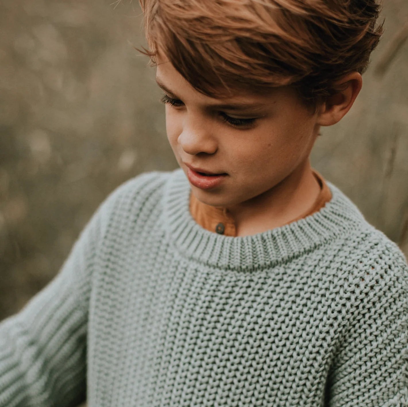 Yuki Chunky Knitted Sweater - Ocean