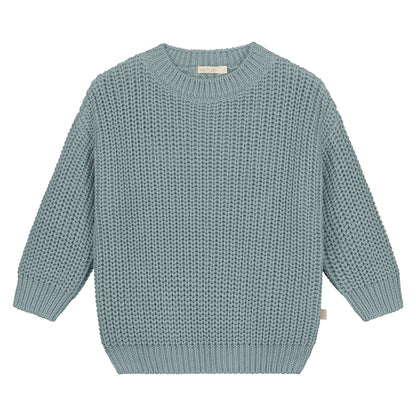 Yuki Chunky Knitted Sweater - Ocean