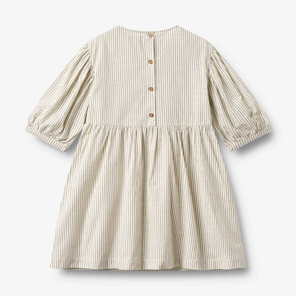 Wheat Sommerkleid mit 3/4 Arm Magda "Dark Blue Stripe"