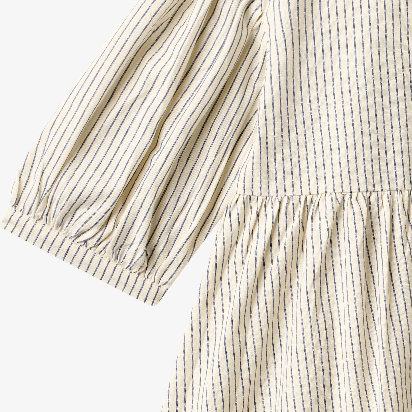 Wheat Sommerkleid mit 3/4 Arm Magda "Dark Blue Stripe"