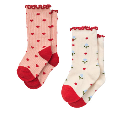 Flöss Socken 2er Pack Vigga "Violet Heart"