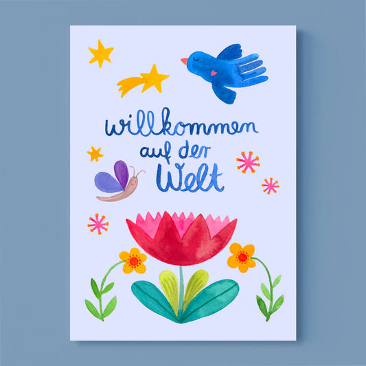 Frau Ottilie "Willkommen auf der Welt"