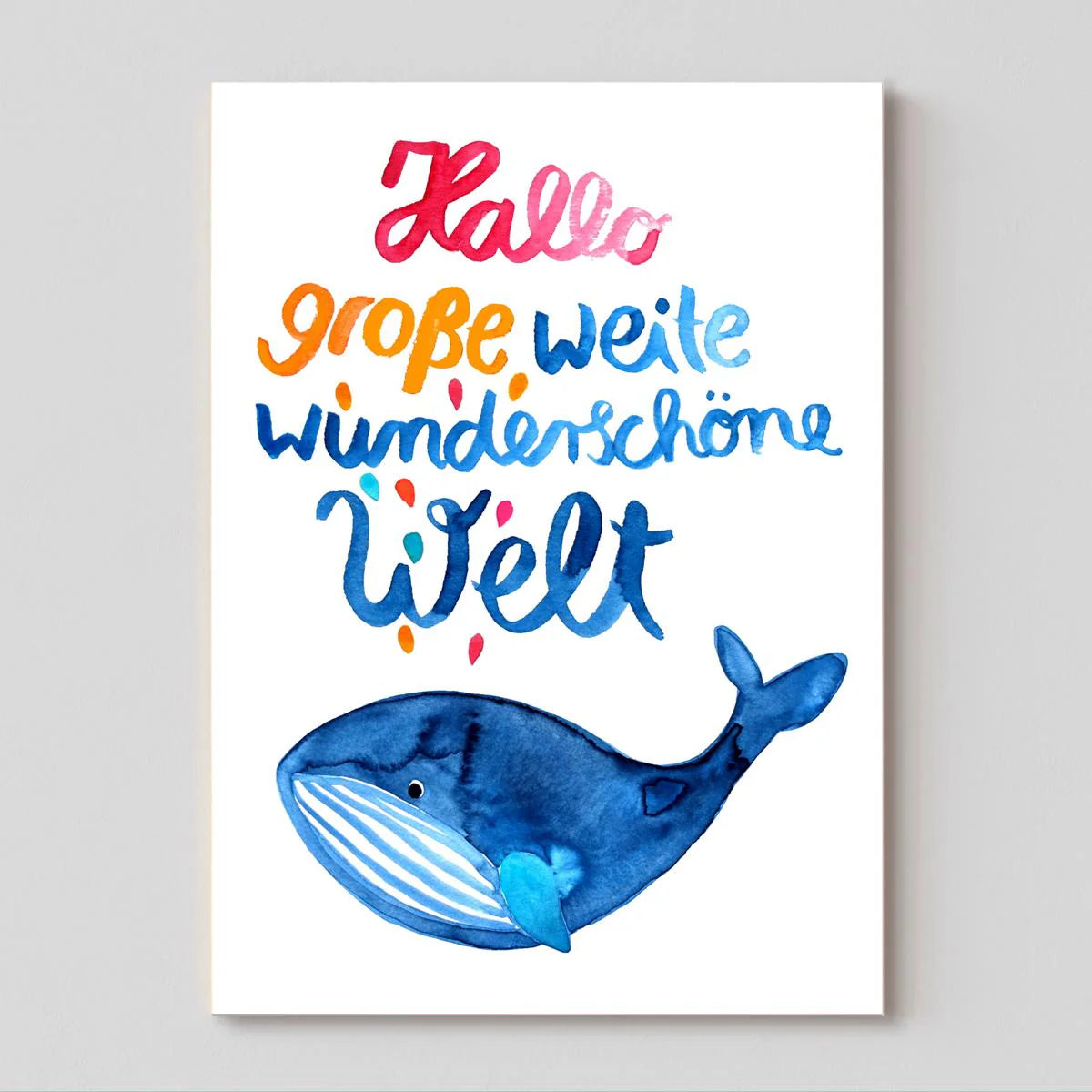 Frau Ottilie Postkarte - Hallo Welt NACHSCHUB IST AUF DEM WEG