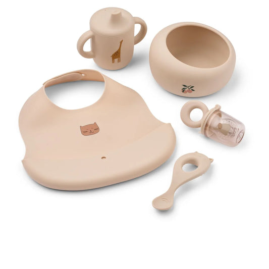 Liewood Mileah Baby-Geschirr-Set – Apple Blossom