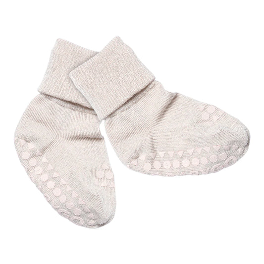 GoBabyGo Rutschfeste Glitzersocken "Buttercream"