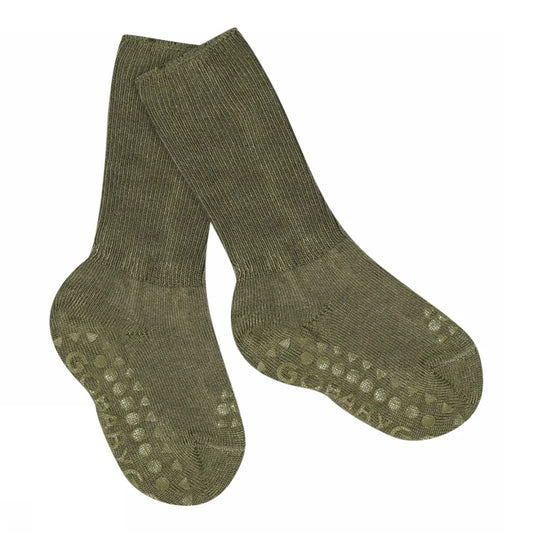 GoBabyGo Rutschfeste Socken "Deep Lichen Green"