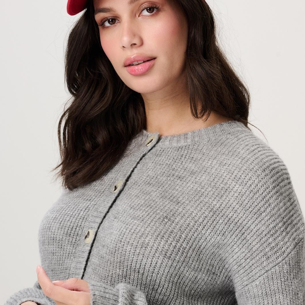 Noppies Cardigan Bergen "Grey Melange"