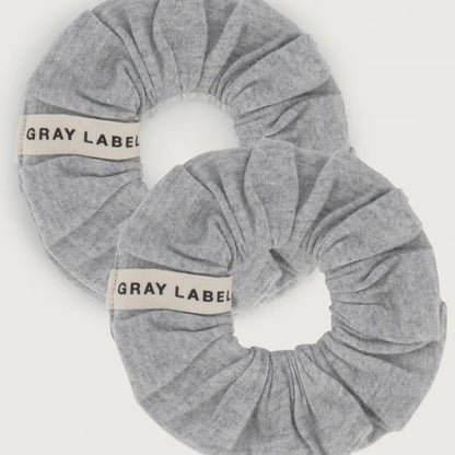 Gray Label Scrunchie Haarband 2er Set Grey Melange