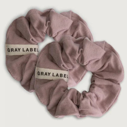 Gray Label Scrunchie Haarband 2er Set Grey Melange