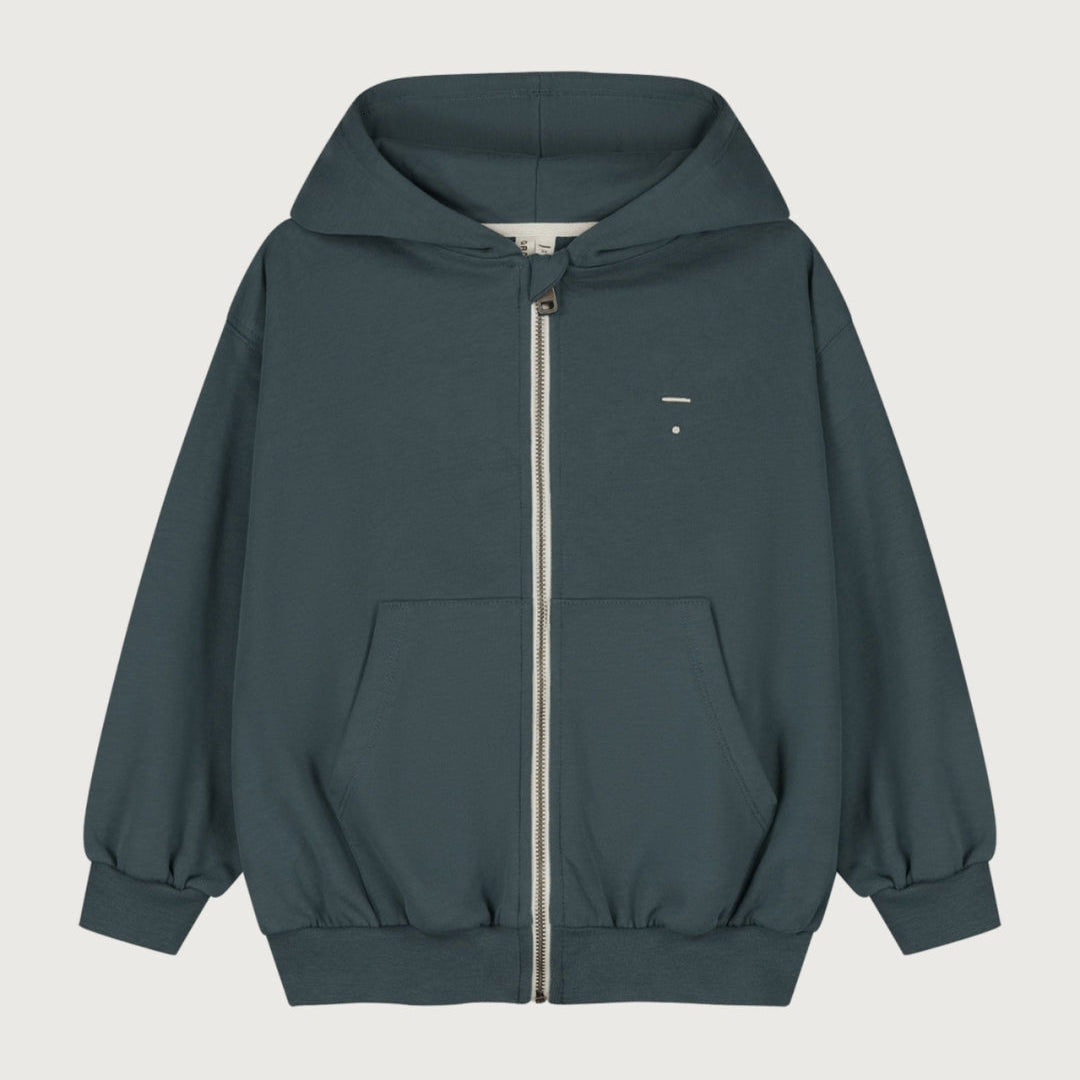 Gray Label Kapuzenstrickjacke mit Reißverschluss "Blue Grey"