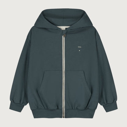 Gray Label Kapuzenstrickjacke mit Reißverschluss "Blue Grey"