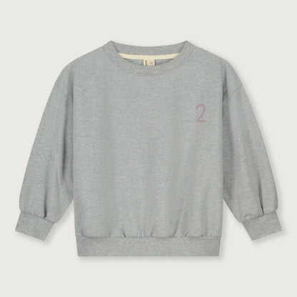 Gray Label Geburtstagssweater "Grau mit Zahl in Berry"