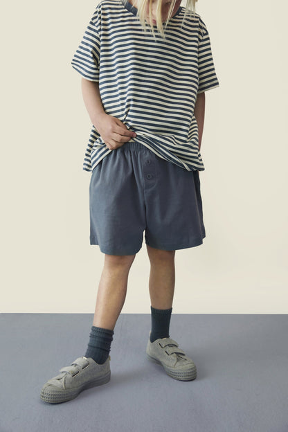 Gray Label Shorts mit Knöpfen "Blue Grey"