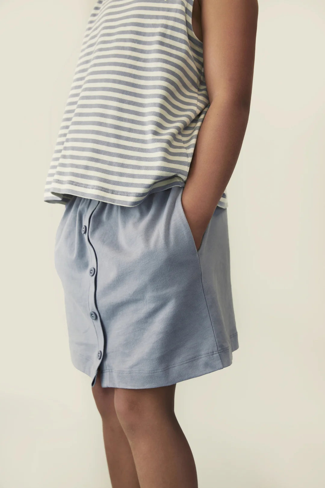 Gray Label Rock mit Knöpfen "Stone Grey"