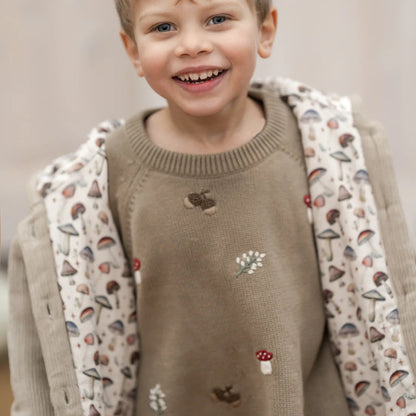 Hanevild Strickpullover mit Stickerein